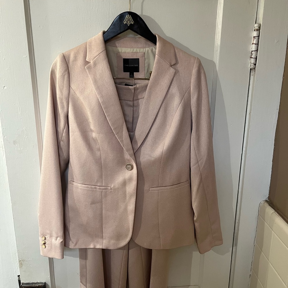 Calvin Klein Blush Pink Blazer and Pants Set